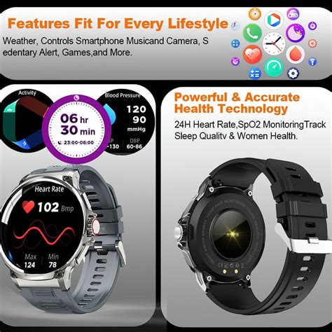 HD Large Screen Smart Watch – Bluetooth Calling, Heart Rate & SpO₂ Tra ...