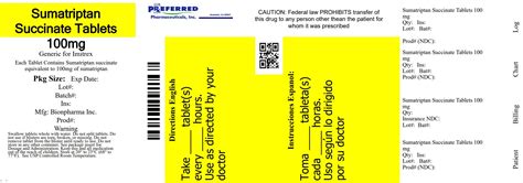 Image result for Sumatriptan Label