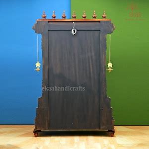 Buy Lord Tirupati Balaji Brass Statue With Wooden Temple and Vaishnav ...