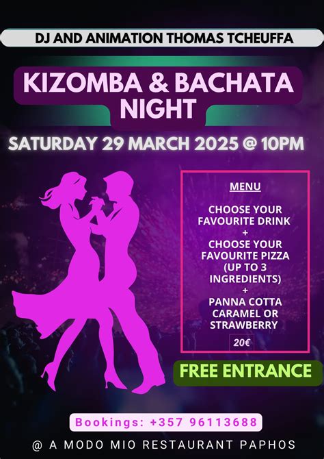 SPRING LATIN PARTYS, 6 Danaes Ave, Paphos, Cyprus, 29 March to 1 April ...