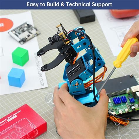 LewanSoul Robotic Arm for Raspberry 4B Robot Kit Open Source India | Ubuy