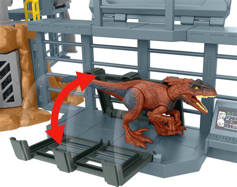 Buy Jurassic World Dominion Outpost Chaos Playset Build & Destruct 4 ...