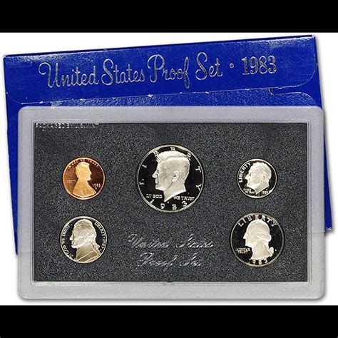 At Auction: 1983 United States Proof Set, 5 Coins Inside!!