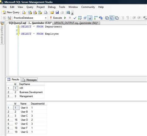 Image result for SQL Server Output Table