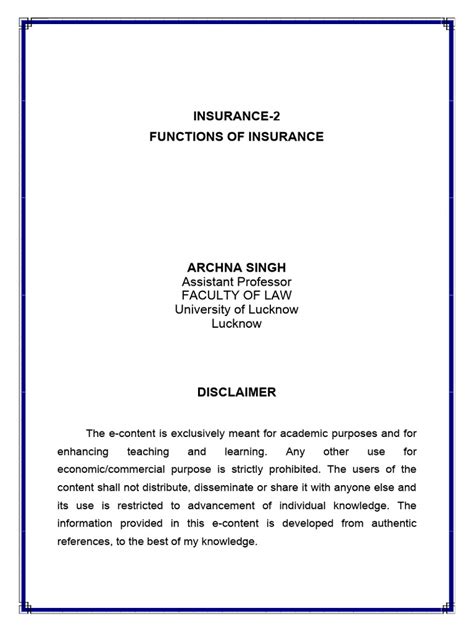 Functions of Insurance Class 12 Commerce 的图像结果