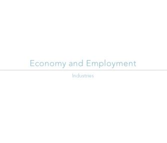 ECONOMY & EMPLOYMENT - INDUSTRIES | CEPT - Portfolio