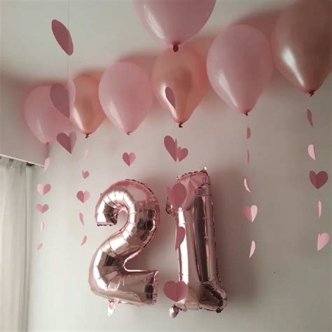 Coquette 21st Birthday Balloon Decor