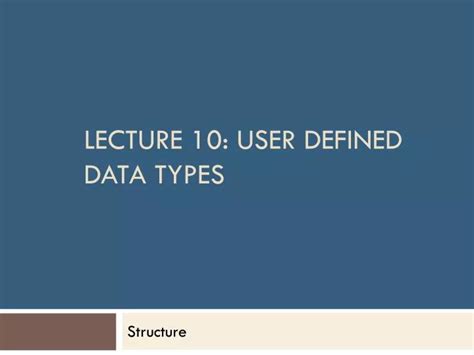Image result for User-Defined Data Type