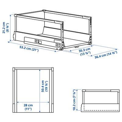 MAXIMERA Drawer, high, white, 40x60 cm - IKEA