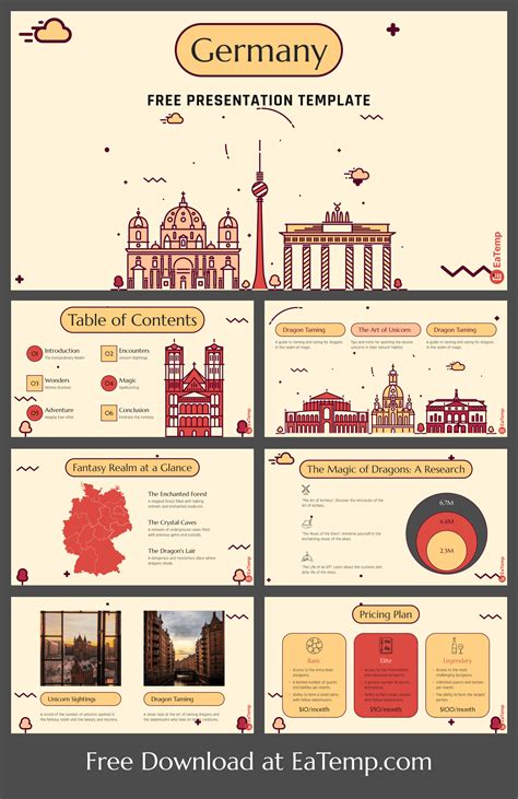 Germany PPT Presentation Template - Free PowerPoint Templates, Google ...