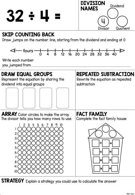 Divide by 4 Practice Math Worksheets, Division Equation of the Day ...