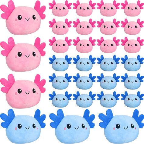 Buy Poen 24 Pcs Axolotl Plush 4 Inch Axolotl Party Favors Small Cute ...