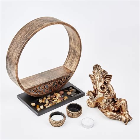 Buy Renaissance Polyresin Ganesha Figurine with T-Light Holder from ...