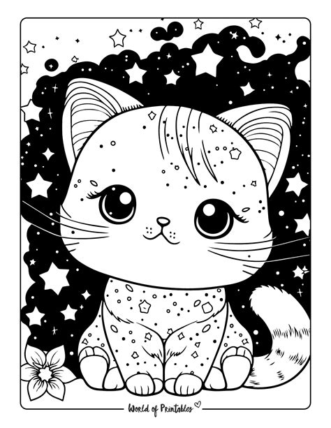 Printable Kitty Cat Coloring Pages [2025]