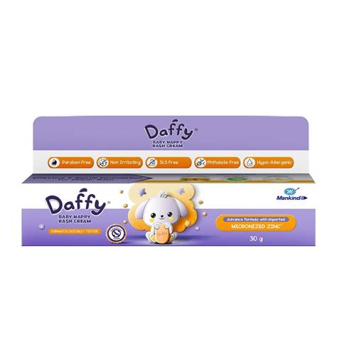 Buy Daffy Baby Nappy Rash Cream, 30 gm | 19 Minutes Delivery | Apollo ...