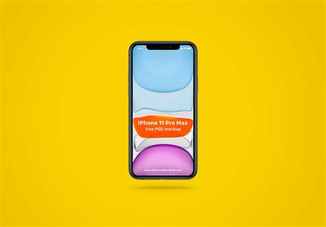 Free Simple iPhone 11 Pro Max Mockup (PSD)