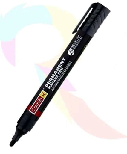 Camlin Permanent Marker Black Color Fine Point Type - (Pack of 10 ...