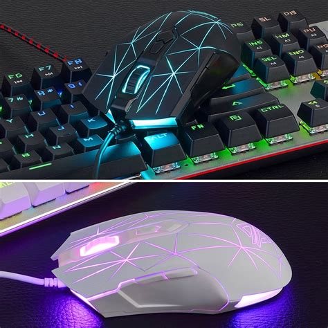 Buy Ajazz AJ52 7 RGB Backlit Modes Wired Professional E-sport Gaming ...