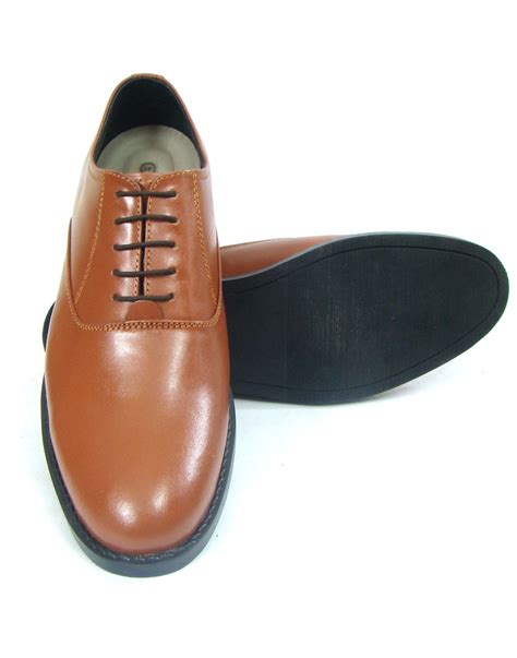 Buy ASM Men's Tan Derby Formal Dress Shoes, Size 5 UK, Article 106PD at ...
