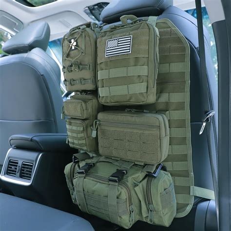 Universal Tactical Car Seat Back Organizer Bag Tactical Molle Vehicle ...