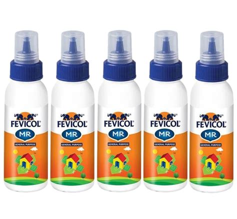 Pidilite Fevicol MR White Adhesive For Art & Craft, 22.5 g Pack of 5