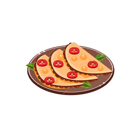 Trzy Quesadillas na talerzu tradycyjne dania kuchni meksykańskiej ...