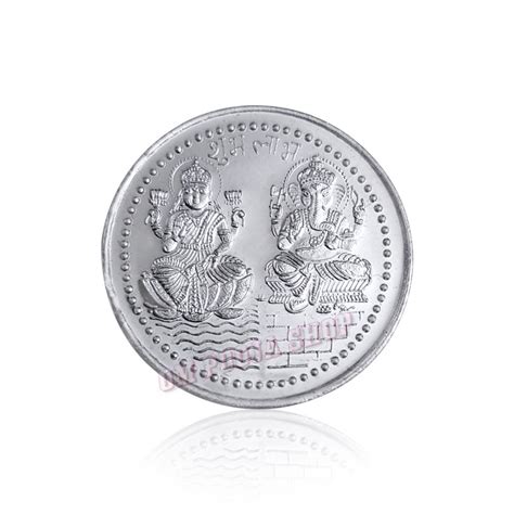 Lakshmi Ganesh Coin in 999 Pure Silver buy online