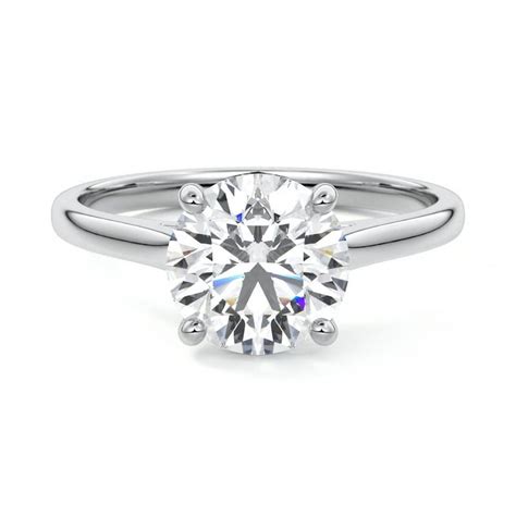 Kalapi Jewel 14K White Gold Plated Diamond Band - Round Cut Brilliant 2 ...
