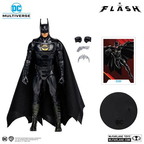 Action Figure Batman Michael Keaton: The Flash Movie com Máscara DC ...