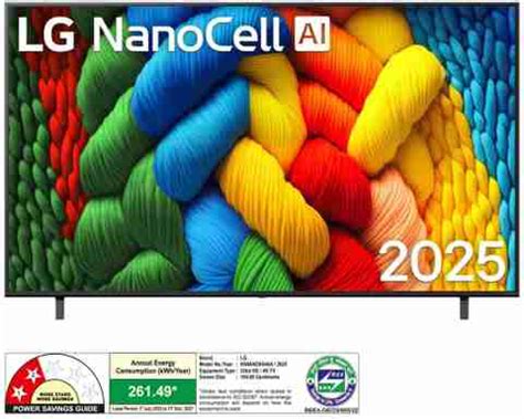 LG 164 cm (65 inch) Ultra HD (4K) NanoCell Smart WebOS TV with 65 INCH ...