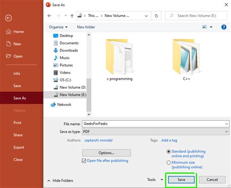 Image result for How to Save a PowerPoint to Files