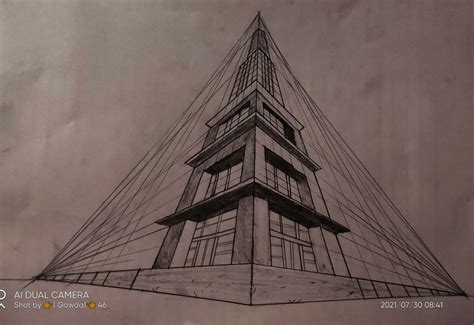 perspective drawing:- three point perspective on Behance