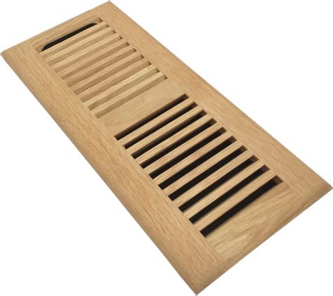Razo White Oak Wood Floor Register, Drop in Vent Cover with Damper, 6 x ...