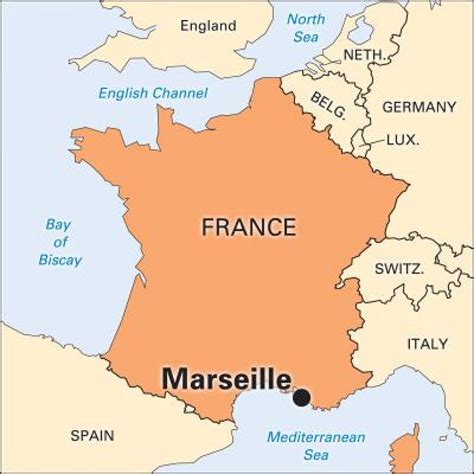 Marseille Provence France Map