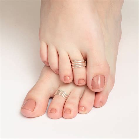 Multi Layered Silver Band Toe Ring - Touch925 Silver Jewellery