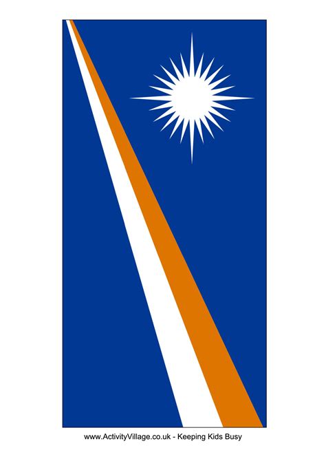 Marshall Islands Flag, Ocean Blue, National Symbol, Pacific Nation ...