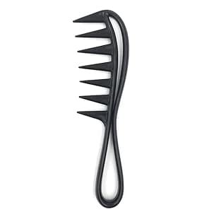 Buy Faigy Wide Tooth Detangling Comb Shower Flexible Comb Wide Spacing ...