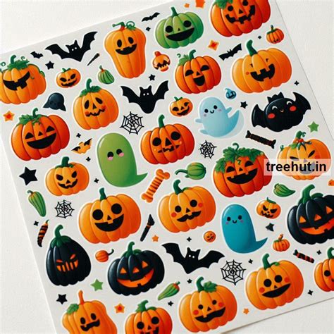 Printable Pumpkin Stickers and 20 Craft Activities for Kids, Adults ...