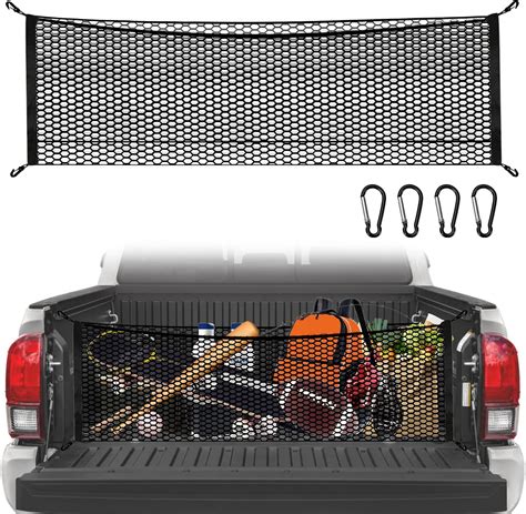 Cargo Net for Pickup Truck Bed - Truck Bed Net for Trunk Organizers and Storage Additional with ...