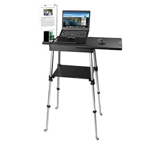 New Portable Mobile Standing Laptop Desk Sit Stand Travel Desk, Height ...