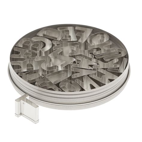 Ateco Alphabet Cutter Set, 1 Shaped Cookie Cutter - BakeDeco.Com