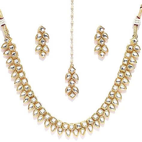 Buy Karatcart Gold-Plated Handcrafted Kundan Stone-Studded Choker ...