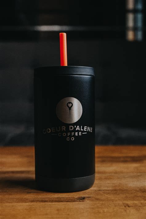 12oz Cold Tumbler w/ Straw - Coeur d' Alene Coffee Co.