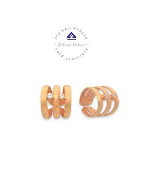 Kanche Collections 916 Pure Gold Cz Stone Studded Stylish Non Piercing ...