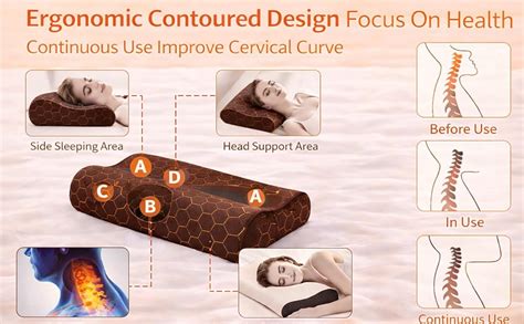 LA VERNE Memory Foam Cooling Gel Infused Breathable Pincore Cervical ...