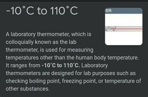 what is laboratory thermometer ? what is the usual range of a ...