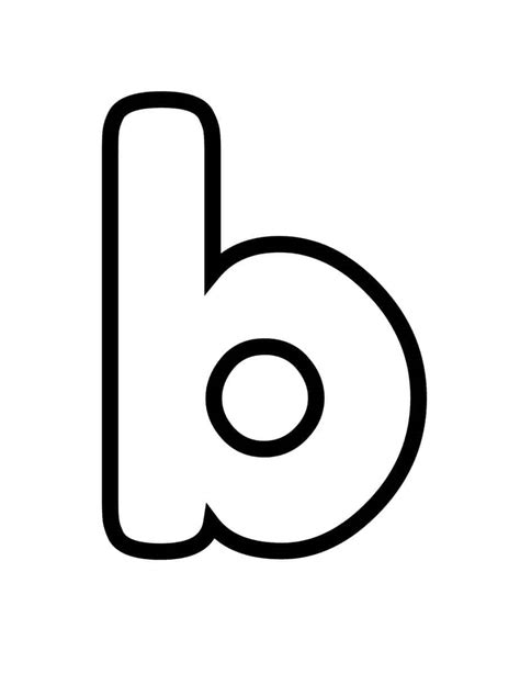 Free Printable Bubble Letter B: Bubble Alphabet Letters