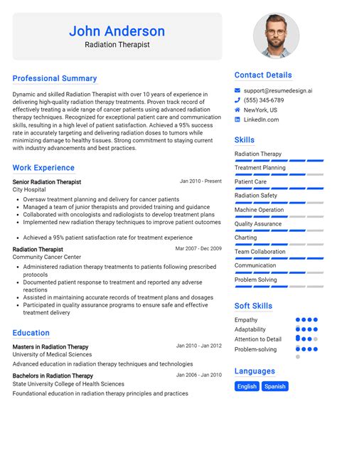 31 Radiation Therapist Resume Objectives and Summaries for 2025 - ResumeDesign.ai