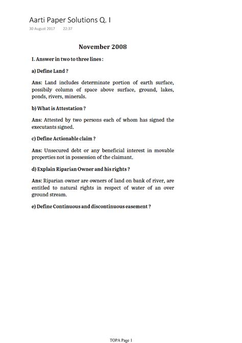 Exam, answers - Bachelor of Legislative Law - Warning: TT: undefined ...