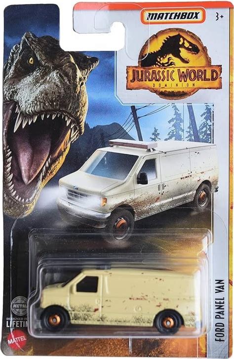 Buy Hot Wheels Match Box Jurassic World Dominion 2023 Ford Panel Van 3 ...